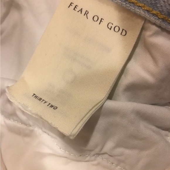 FEAR OF GOD LIGHT BLUE JEANS - Picture 9 of 11